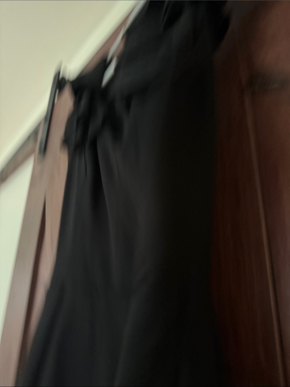 Express Black Ruffle-Shoulder Mini Dress - Picture 4 of 5
